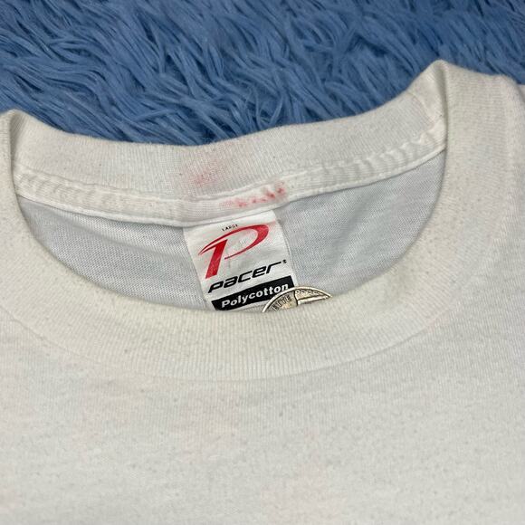 VINTAGE Lluvia de peces Yoro Honduras Shirt Size Large Mens Outdoor Fish Y2K - Picture 10 of 11